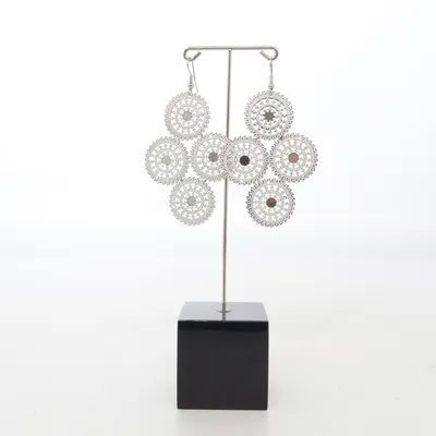 Boucles d'oreilles (Argent) Métal inconnu