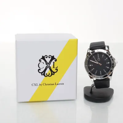 Wristwatch (Black, Silver) from Cxl by Christian Lacroix