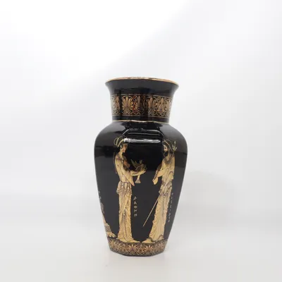 Vase (Black, Gold)