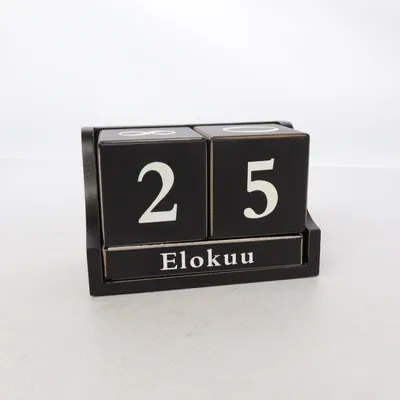 Calendrier perpétuel (Noir) de Aliving