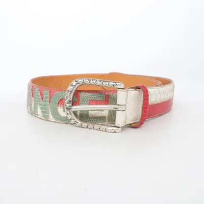 Belt (White, Red, Multicolored) from Iguana
