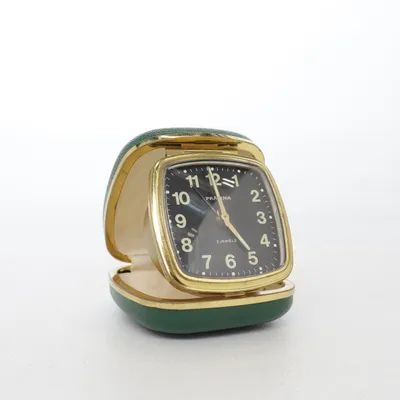 Tischuhr (Schwarz, Gold) von Pratina