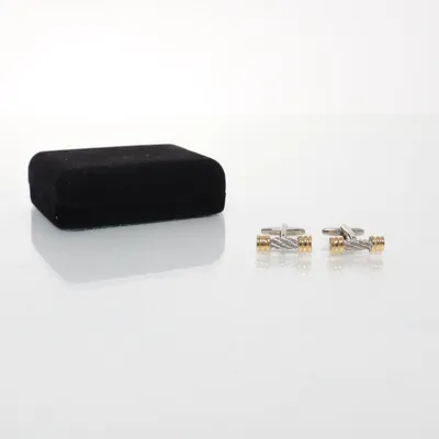 Cufflinks (Silver, Gold) from Monsieur Elysees Unknown metal