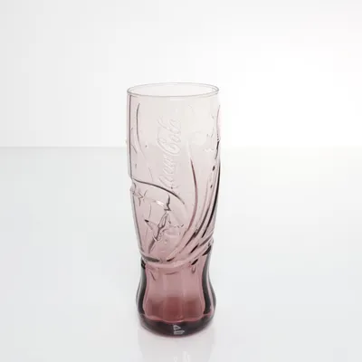 Drinking glass (Red, Brown) from Coca Cola