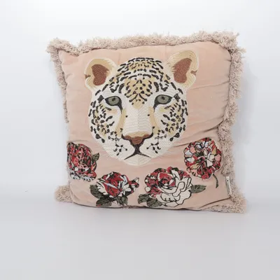 Cushion (Beige, Multicolored) from Classic Collection Cotton