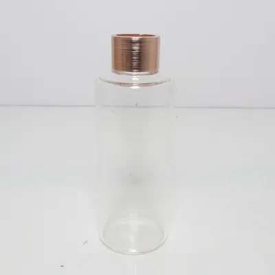 Vase (Transparent, Gold)