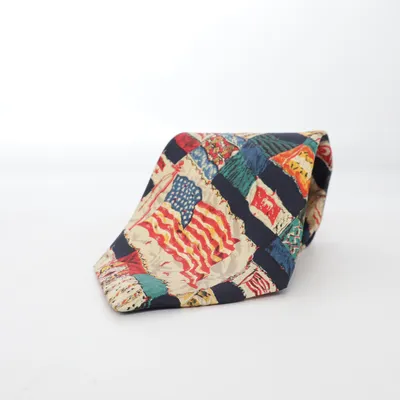 Cravate (Multicolore) de Structure Soie