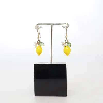 Boucles d'oreilles (Jaune, Multicolore) Métal inconnu