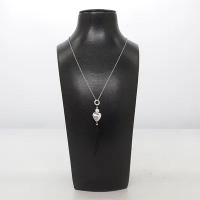 Collier (Argent, Noir) de Pearls for Girls Métal inconnu