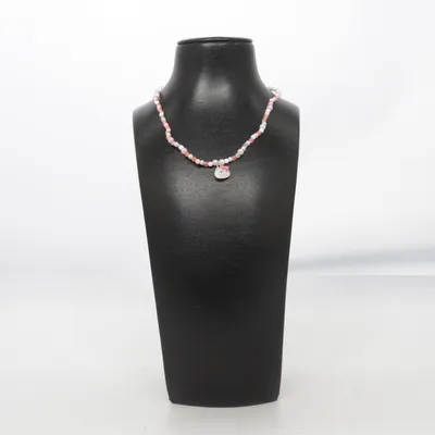Ketting (Roze, Wit, Zilver) Onbekend materiaal