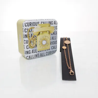 Fotlänk (Guldfärgad) från Fossil Okänd metall