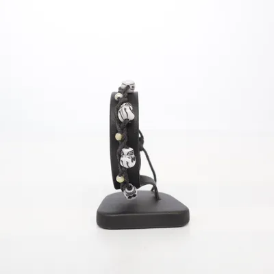 Fotlänk (Svart, Vit) Okänd metall