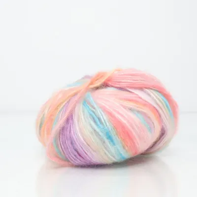 Garn (Lila, Flerfärgad)