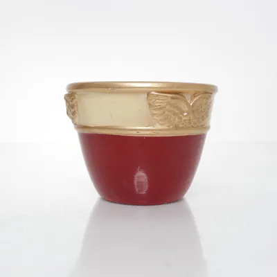 Bloempot (Rood, Goud)