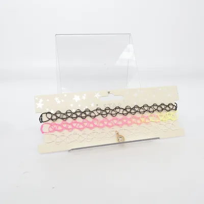 Choker (Svart, Rosa, Flerfärgad) Okänd metall