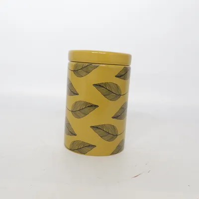 Bocal en verre (Jaune, Noir) de Habitat