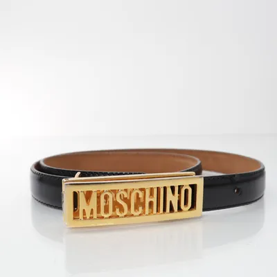 Riem (Zwart, Goud) van Moschino Leer