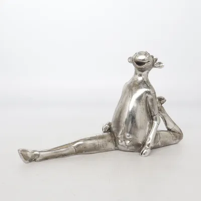 Beeldje (Yoga ko Muuuuu 😅😅😅) Roestvrij staal