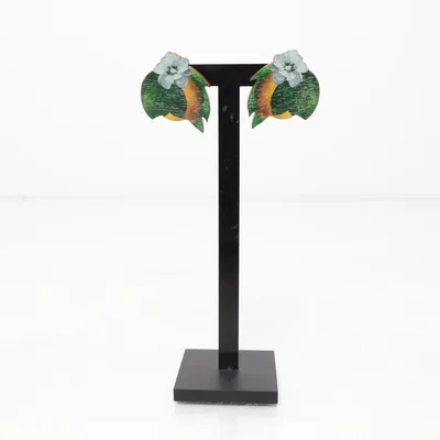 Örhängen (Grön, Flerfärgad) från Uhana Design Okänd metall