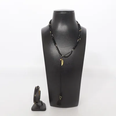 Ketting (Zwart, Goud) van Massimo Dutti Onbekend materiaal