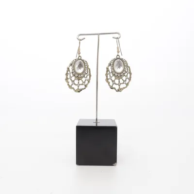 Boucles d'oreilles (Or, Blanc) Métal inconnu