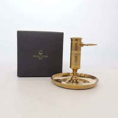 Ljusstake (Guldfärgad, Svart) från Skultuna