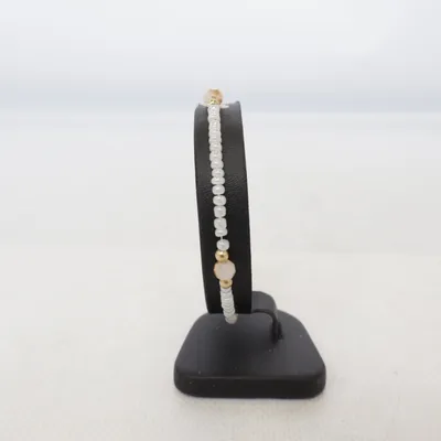 Anklet (White, Gold, Gold) Unknown metal