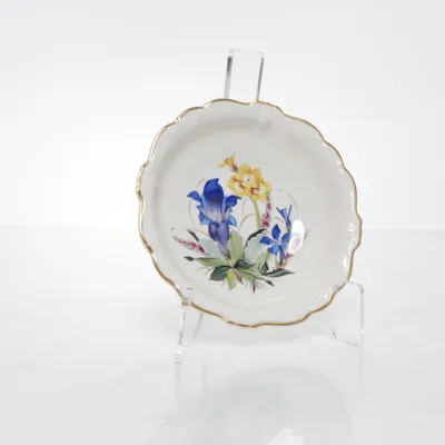 Small plate (White, Multicolored) from Pompadour