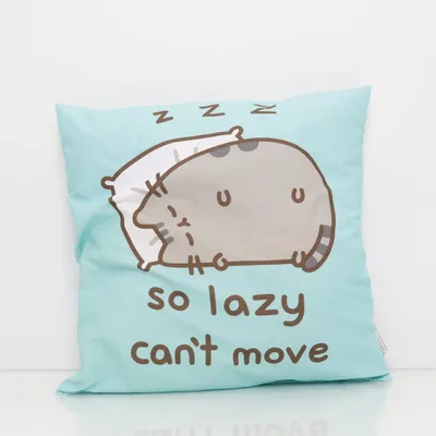 Cushion (Green, Multicolored) from Pusheen