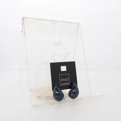 Boucles d'oreilles (Bleu) de Snö of Sweden Métal inconnu