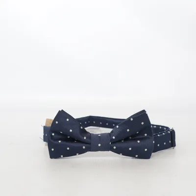 Noeud papillon (Bleu, Blanc) de Mango Polyester