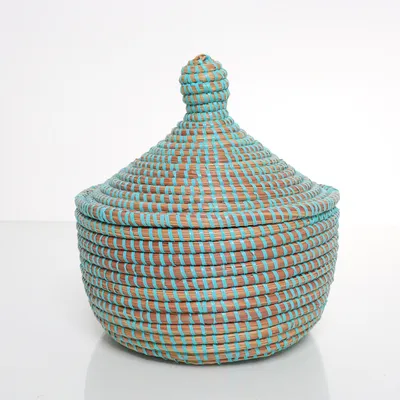 Förvaringskorg (Blå, Brun)