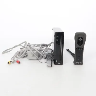Spelkonsol (Svart) från Wii