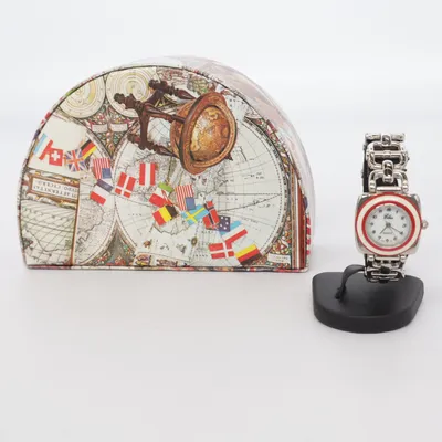 Wristwatch (Silver, Red) from Elan