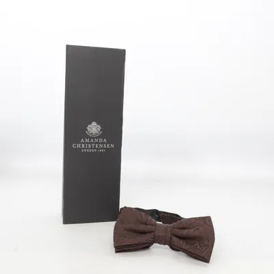 Bow tie (Brown) from Amanda Christensen Silk, Wool