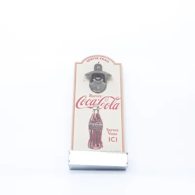 Flaskeåbner (Beige, Rød, Sølv) fra Coca Cola