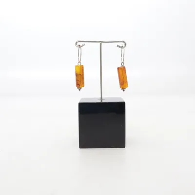 Earrings (Brown) Unknown metal