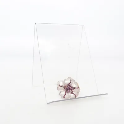 Broche (Violet, Argent) Métal inconnu