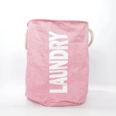 Opbevaringskasse (Pink, Hvid) fra Laundry