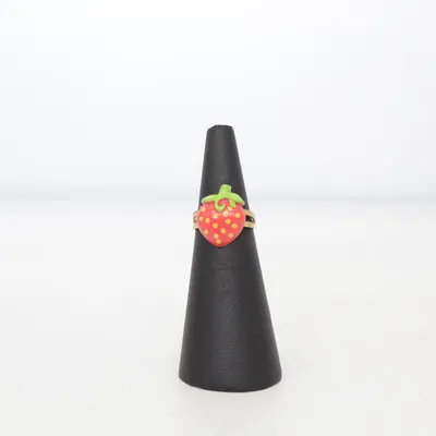 Bague (Rouge, Vert, Or) Métal inconnu