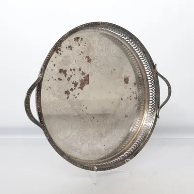 Bricka (Silverfärgad) från Scandia Silver