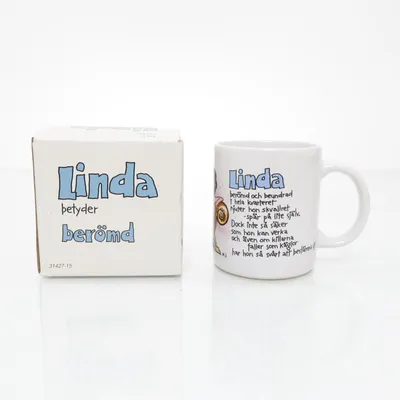 Cup (White, Multicolored) from Linda