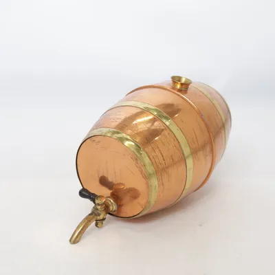 Tappkransbehållare (Brun, Guldfärgad)