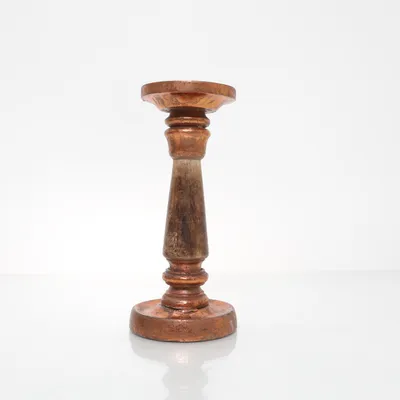 Ljusstake (Guldfärgad, Brun)