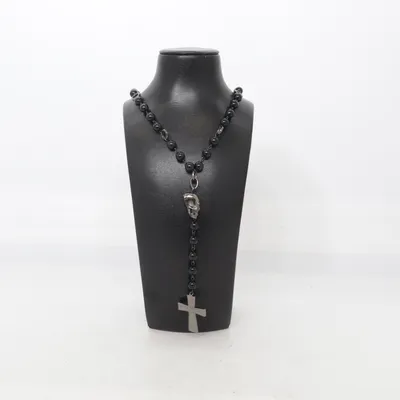 Halskette (Schwarz) von Replay Unbekanntes Metall