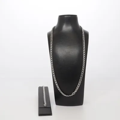 Jewelry set (Silver) Unknown metal