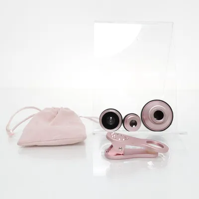 Phone accessory (Pink, Black) from Swarovski