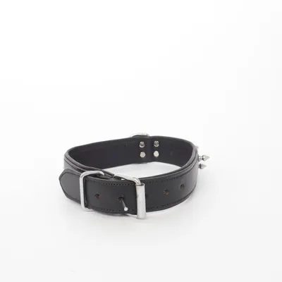 Honden halsband (Zwart) van vera pelle