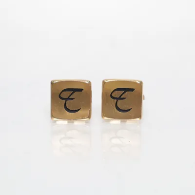 Manchetknopen (Goud) Onbekend materiaal