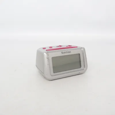 Clock radio (Silver, Red) from Moretime